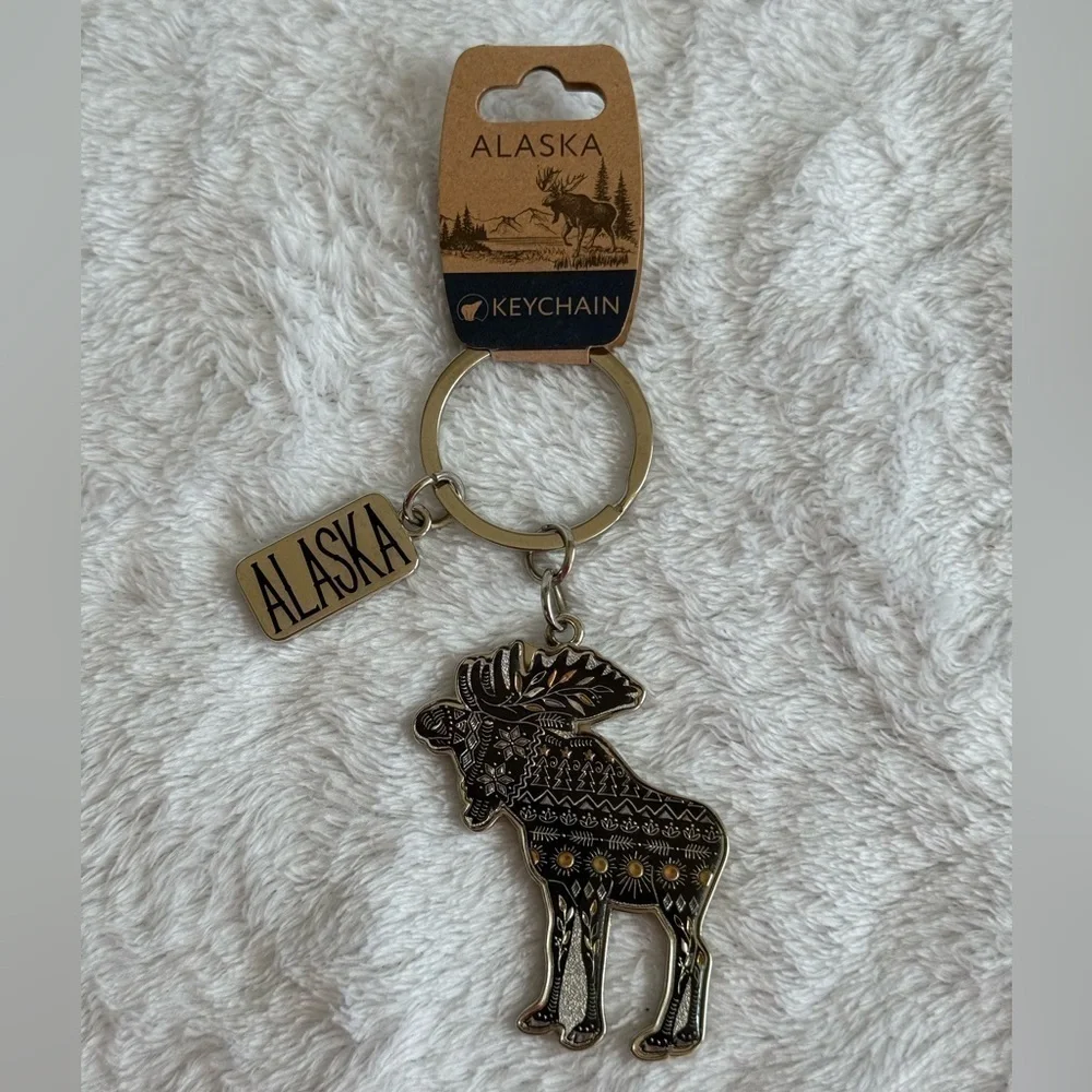 Alaskan Moose Keychain NWT